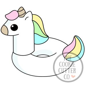 Unicorn Floaty cookie cutter
