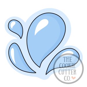 Water Splash cookie cutter