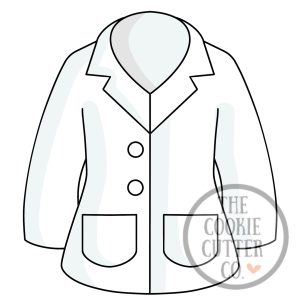 Lab Coat cookie cutter