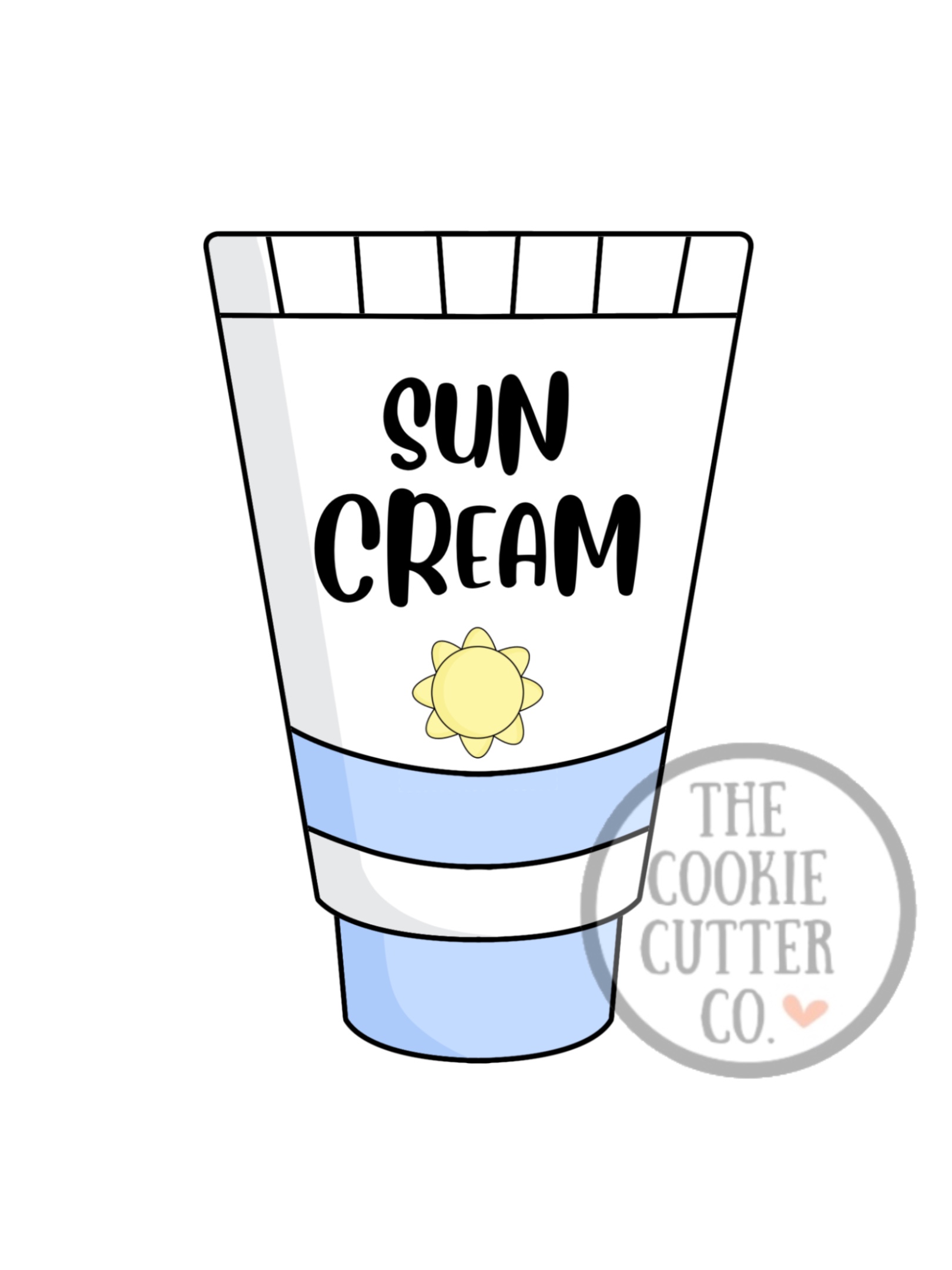 Sun Cream cookie cutter