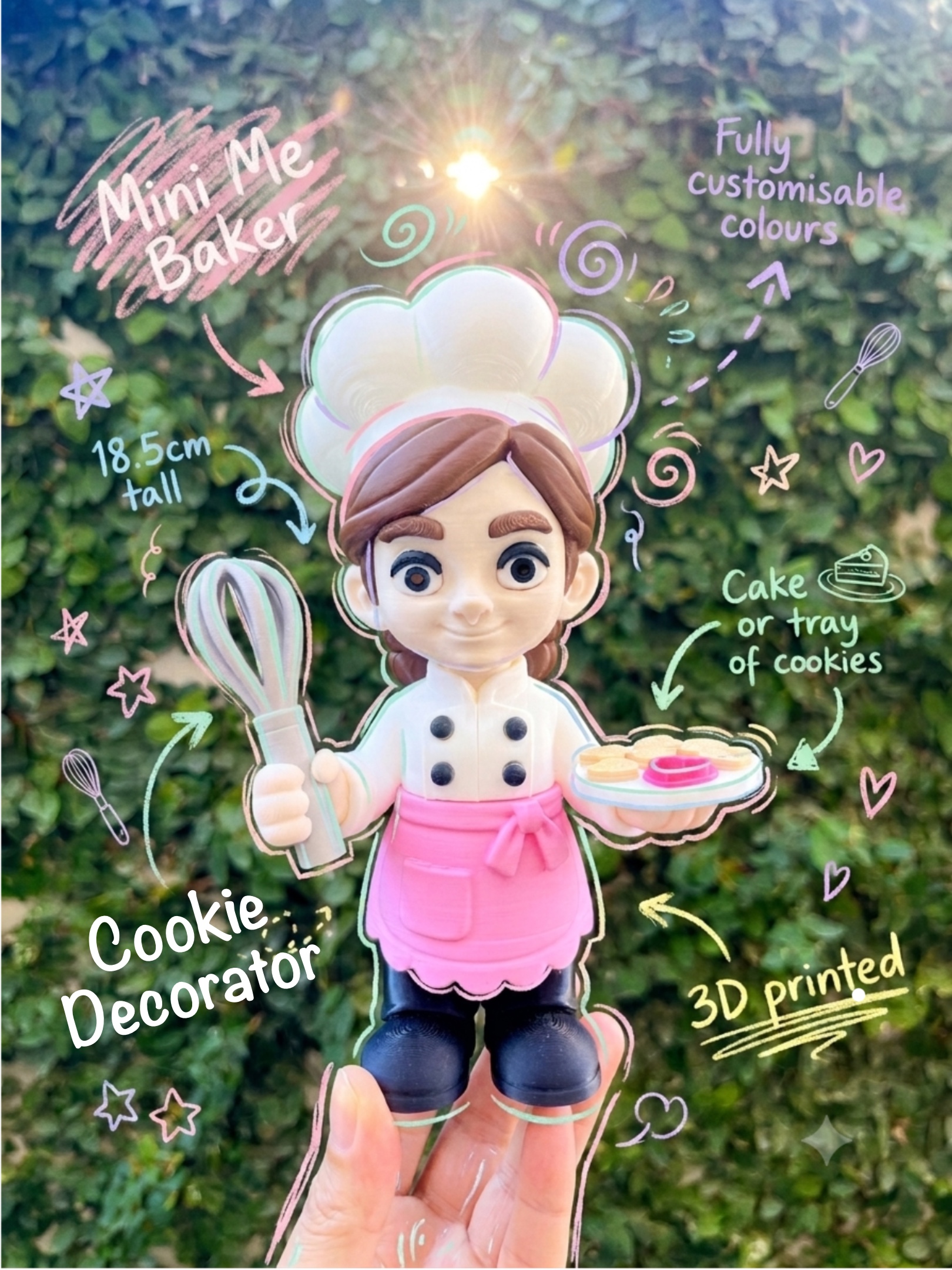 18.5cm Mini Me Baker Figurine - Image 2