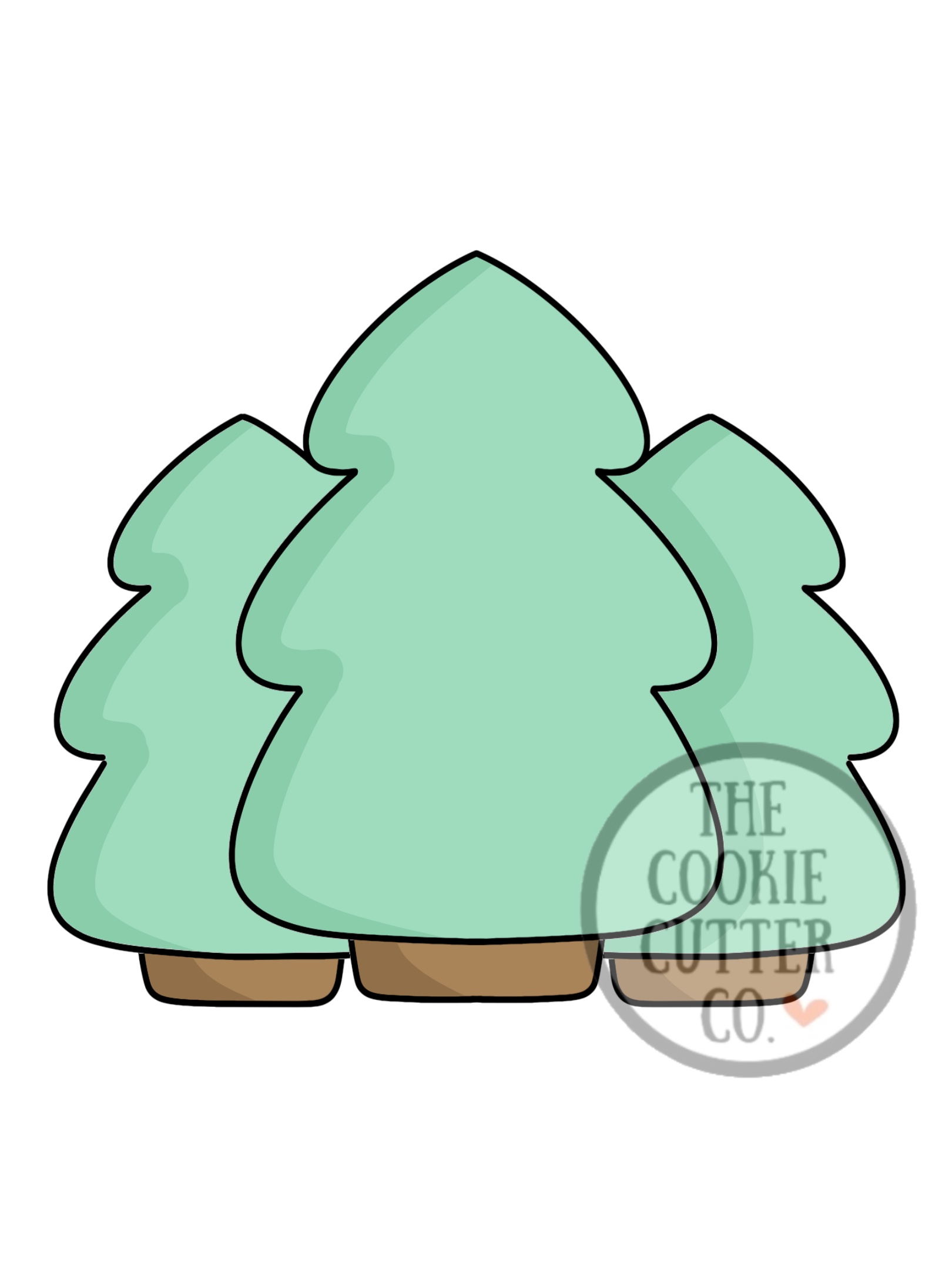 3 Trees cookie cutter