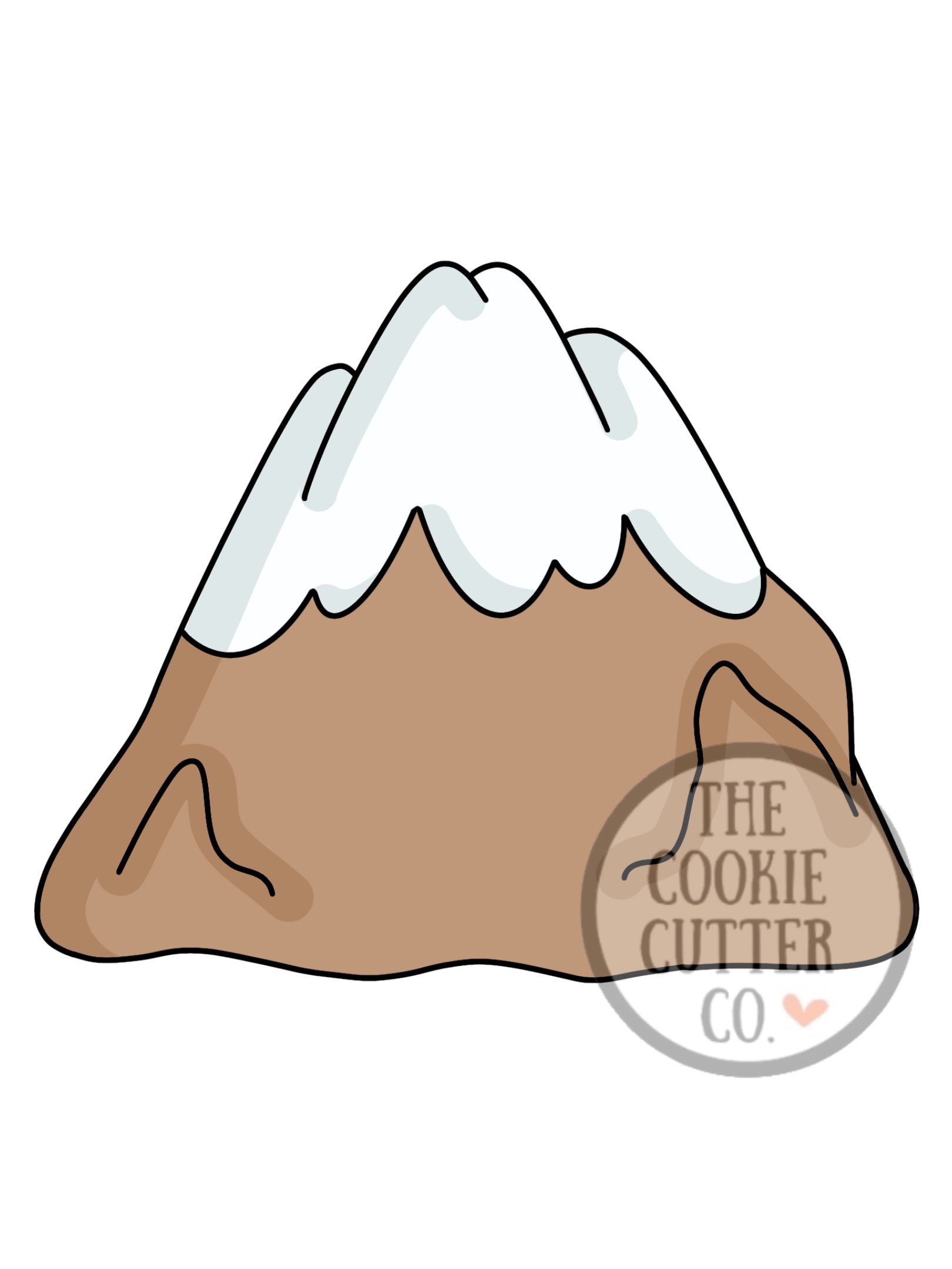 Mountain cookie cutter