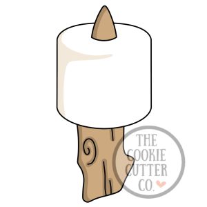Marshmallow on Stick cookie cutter