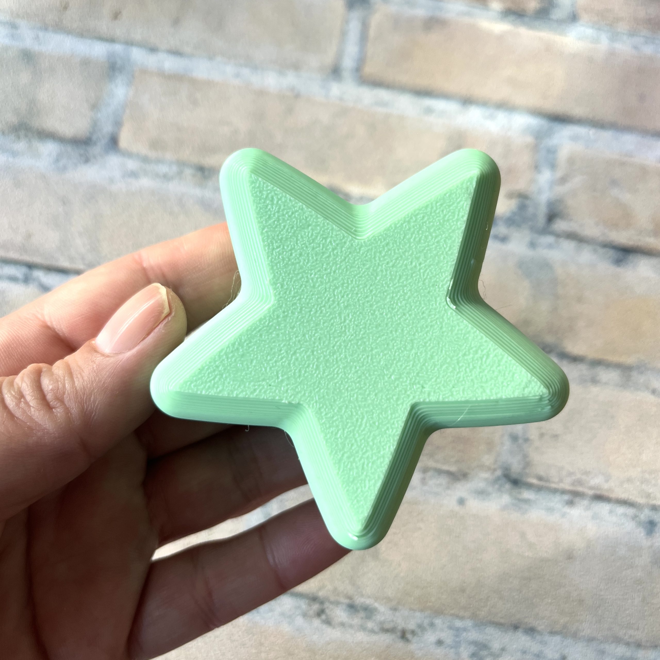 Large Mint Green Star Bead