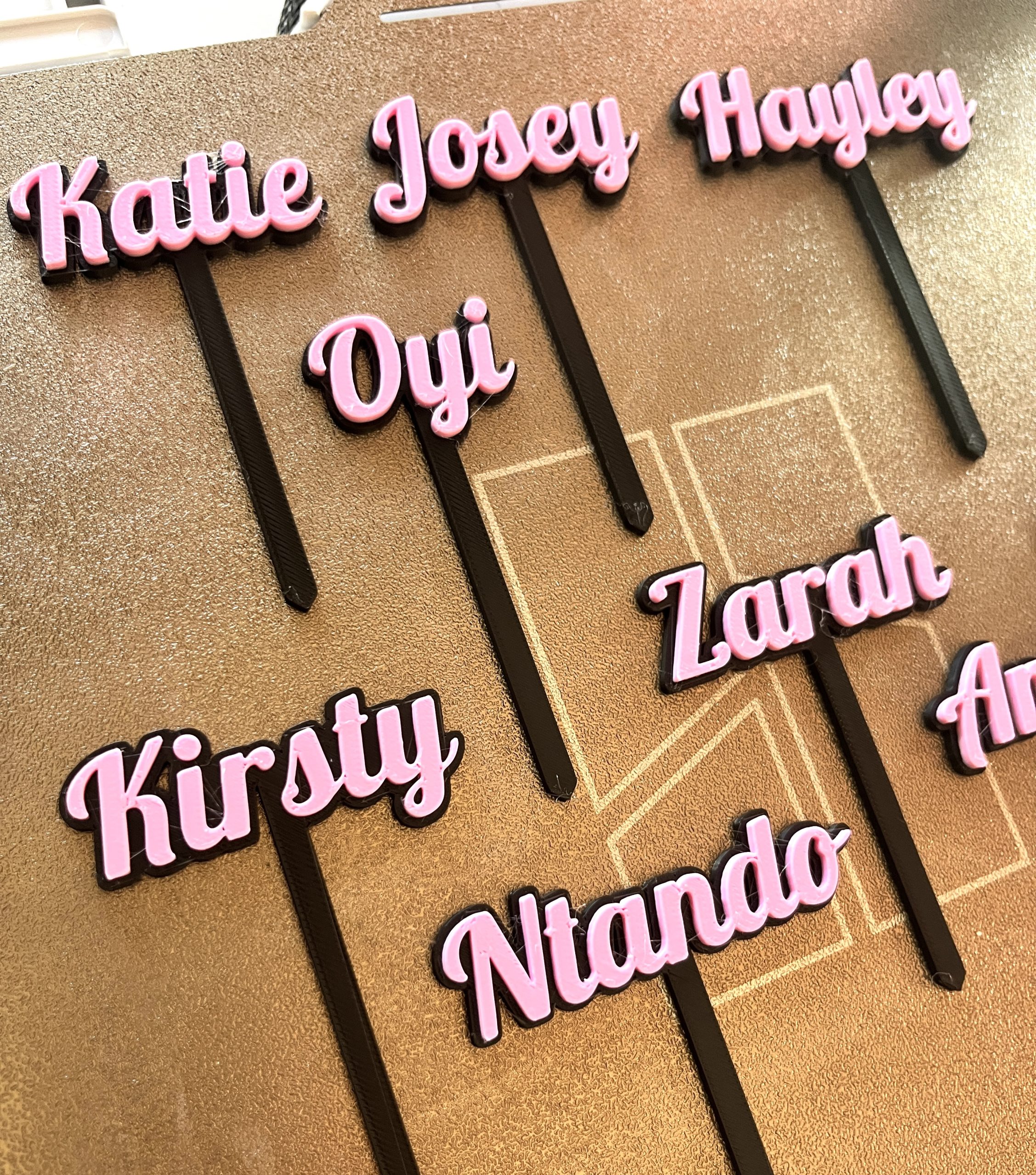 Customisable Cupcake Name Toppers - Image 2