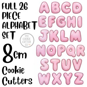 8cm Bubble Alphabet Set