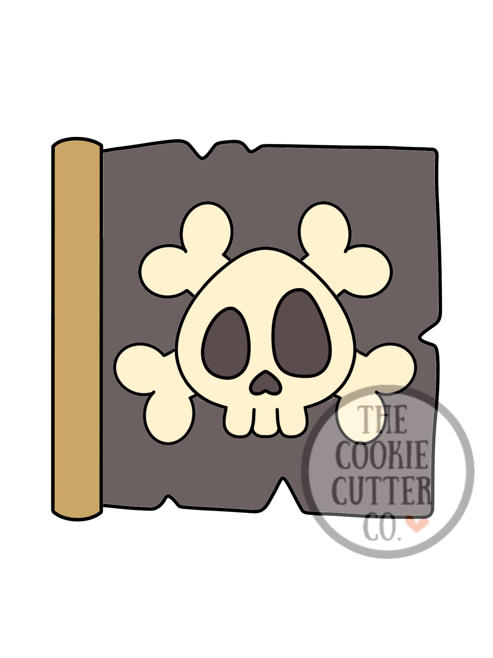 Pirate Flag cookie cutter
