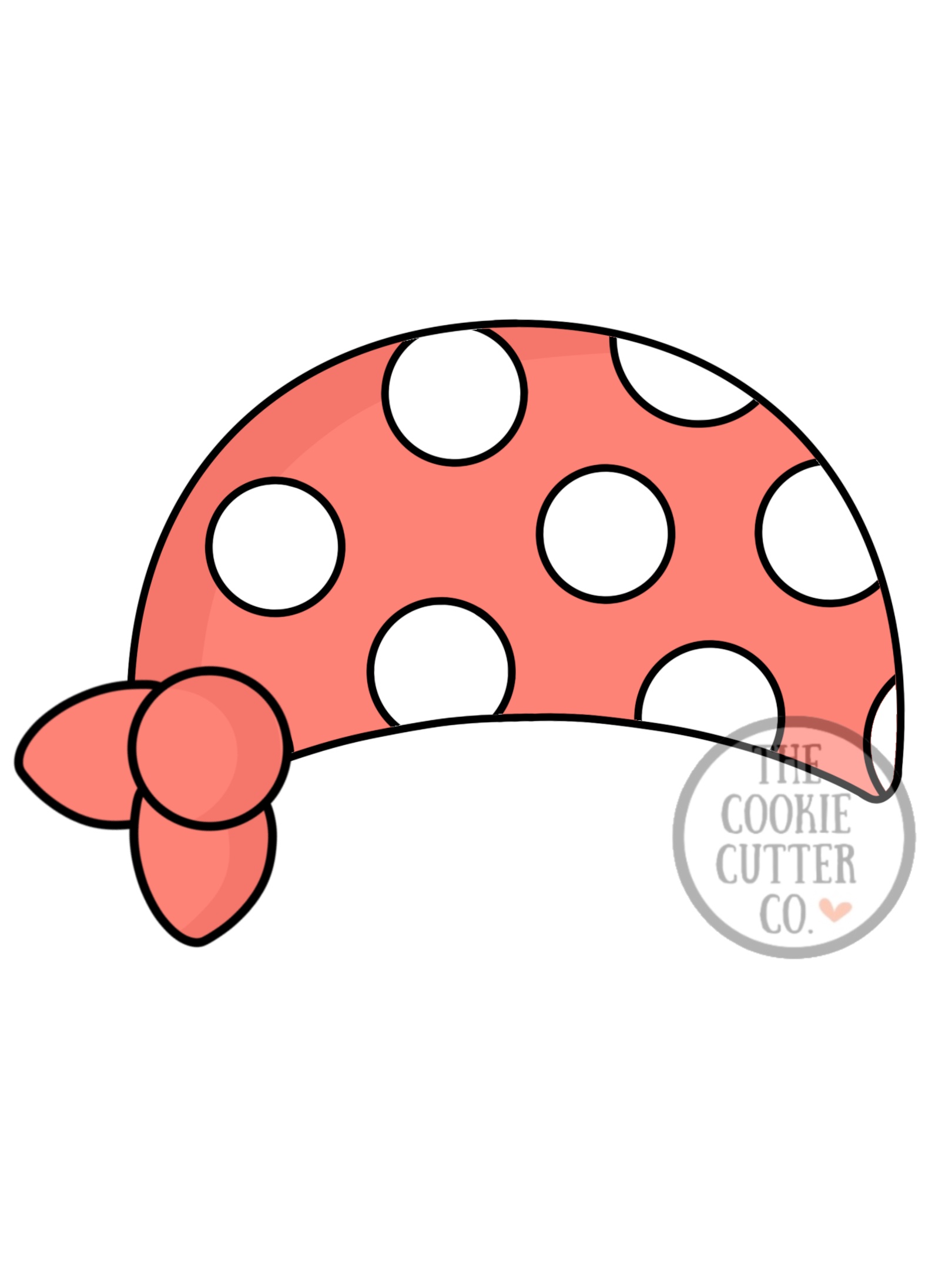 Pirate Bandana cookie cutter