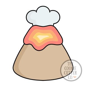 Volcano cookie cutter
