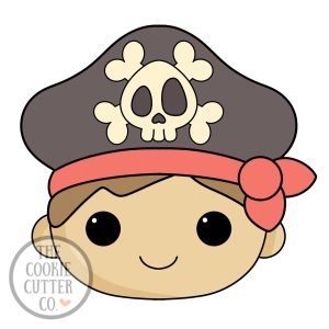 Captain Pirate cookie cutter