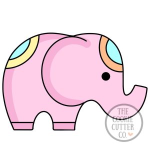 Standing Elephant cookie cutter