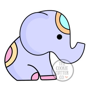Sitting Elephant cookie cutter