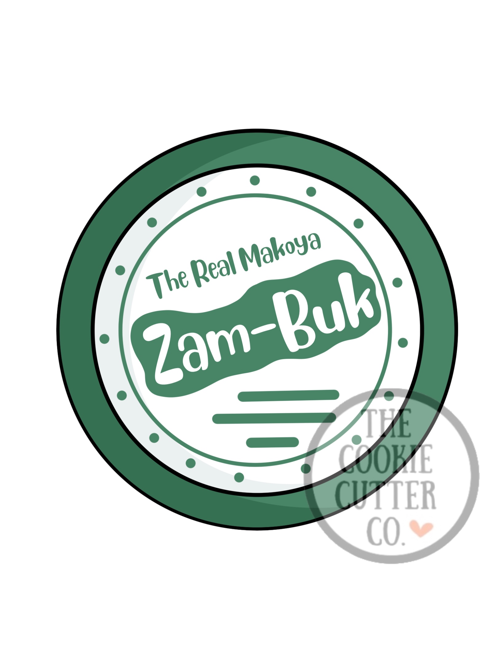 Zam-Buk cookie cutter