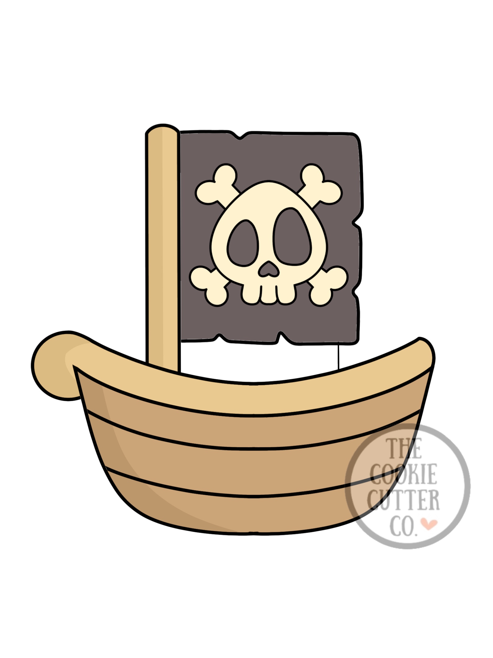 Pirate Ship cookie cutter