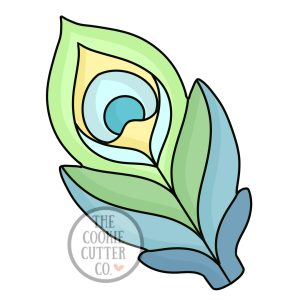 Peacock Feather cookie cutter