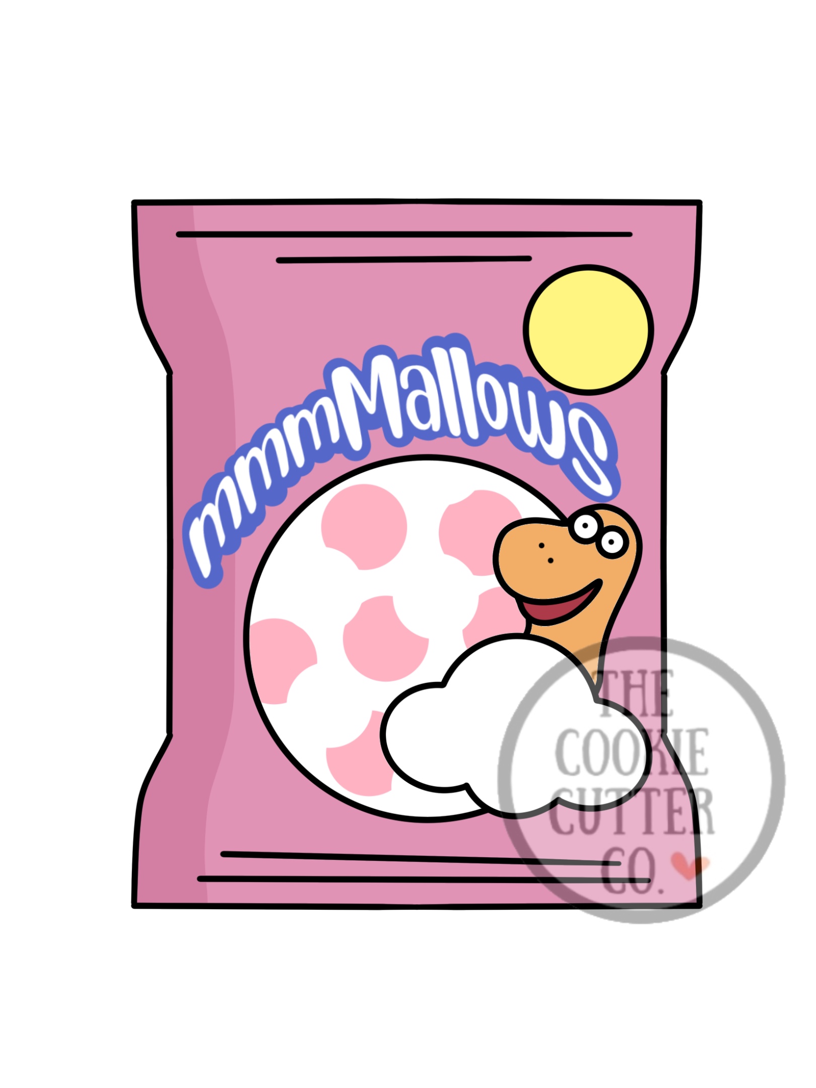 Marshmallow cookie cutter