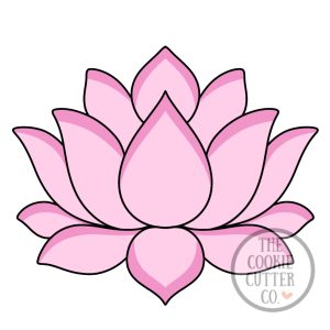 Lotus Flower cookie cutter