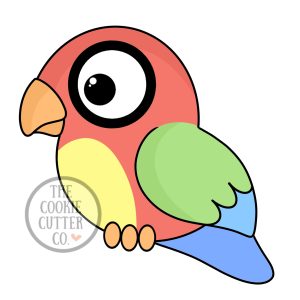 Parrot cookie cutter