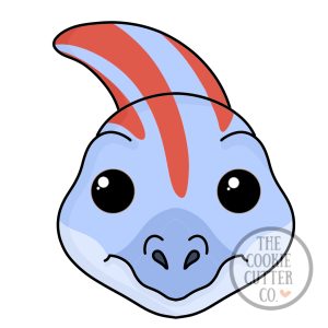 Blue/Red Face Dinosaur cookie cutter