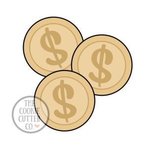 Coins cookie cutter